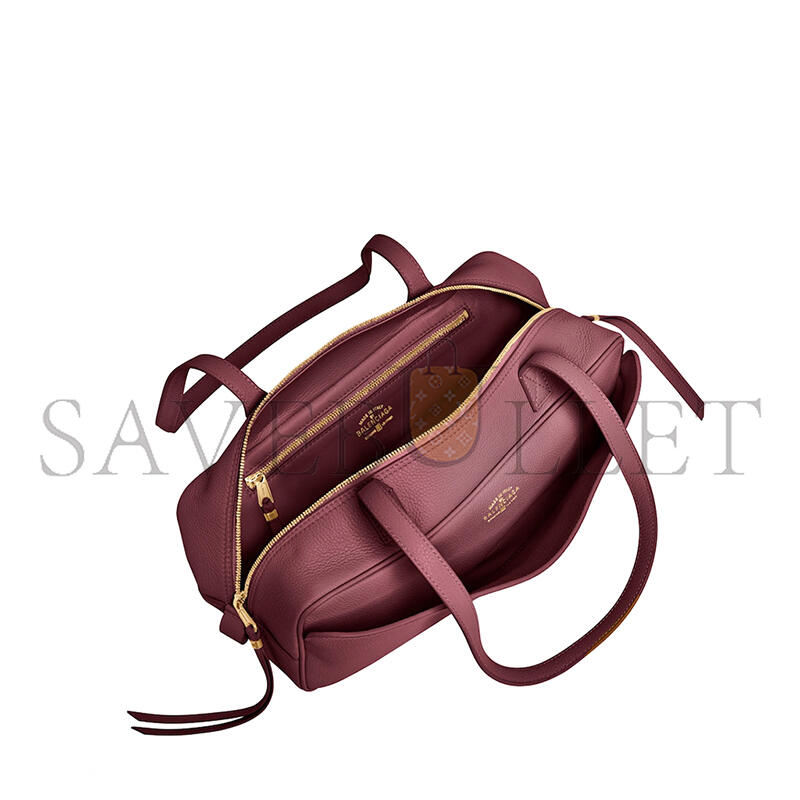 Ba1en*iaga small leather carrie bowling top-handle bag 8329202 (31*12*12cm)